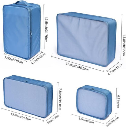 JJ POWER Travel Packing Cubes, Luggage Organizers with Shoe Bag