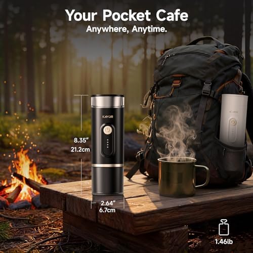 Portable Espresso Machine, 2-in-1 Travel Coffee Maker