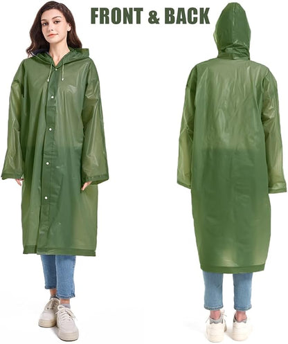 Rain Coats - Reusable EVA Rain Ponchos - Image 2
