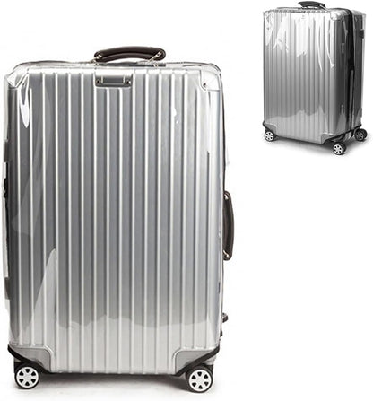 Transparent PVC Suitcase Cover, No Disassembly Required Clear Luggage Protector Suitcase Cover