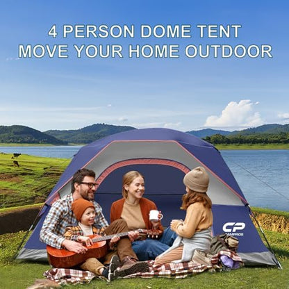 CAMPROS CP Tents for Camping 2/4/6 Person, Waterproof Windproof Dome Tent