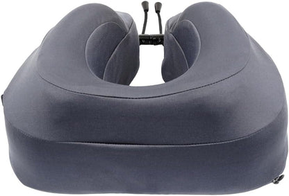 Cabeau Air Travel Pillow for Long Flights – Evolution Plus – U Shaped Memory Foam Neck Support – Removable, Washable Cover – Comfort On-The-Go for Airplane, Train, and Car (Slate Grey)