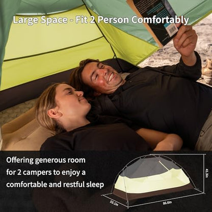 Naturehike Mongar Upgraded 1/2/3 Person Backpacking Tent,Waterproof Lightweight Camping Tent with Footprint
