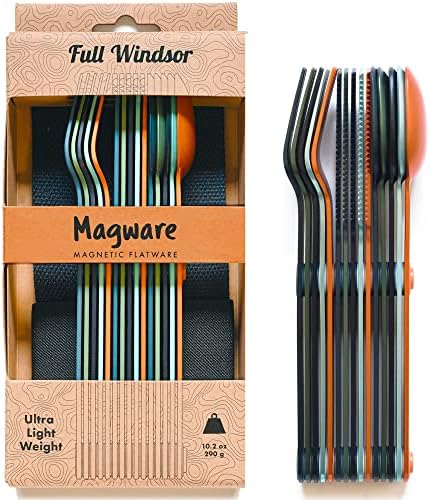 FULL WiNDSOR - MAGWARE Magnetic Travel Camping Cutlery Utensils Set