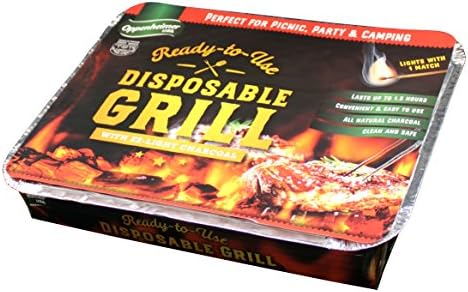 Disposable Charcoal Grill On-The-Go Ready to Use Easy to Light Kosher (1)