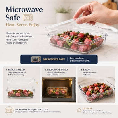 Micro Clear Tritan Food Storage Set, 6-Pack, 21 oz, BPA-Free, Made in Japan