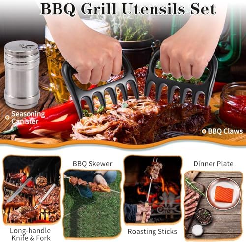 Wesqunie Camping Cooking Utensils Set, Cookware Set for Outdoor Hiking BBQ