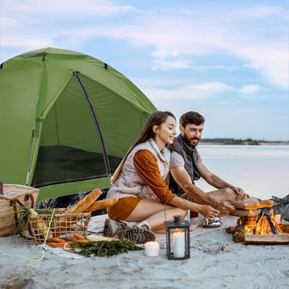 Wingedsteed 2 Person Camping Tent Waterproof Portable Dome Tent for Hiking Backpacking, Easy Setup with Rainfly and Carry Bag