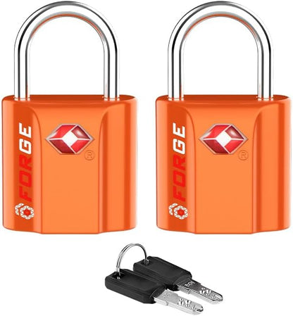 TSA Approved Luggage Locks, Ultra-Secure Dimple Key Travel Locks with Zinc Alloy Body