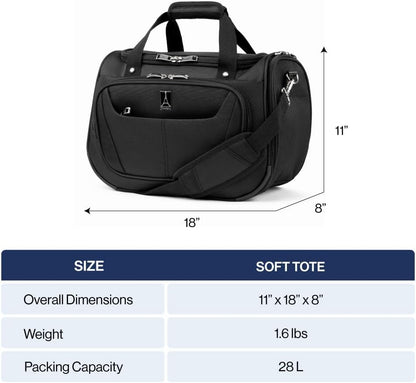 Travelpro Maxlite 5 Softside Lightweight Underseat Carry-On Travel Tote, Overnight Weekender Bag