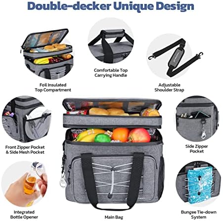 Maelstrom 24/30/60 Can Soft Cooler Bag, Double Deck Portable Ice Chest