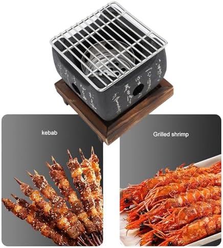 Mini Portable BBQ Grill, Japanese Charcoal Stove for Cooking