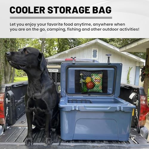 2PCS Cooler Net for Dry Storage, Fits Most Coolers, Compatible with Yeti, Coleman, Igloo, Lifetime, Pelican, Canyon, Strong & Elastic