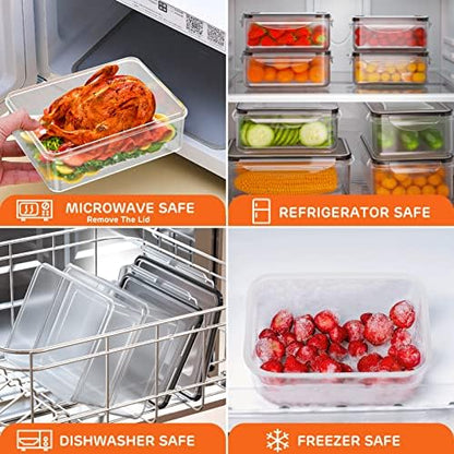 44 PCS Airtight Food Storage Container with Lid (22 Lids & 22 Containers)