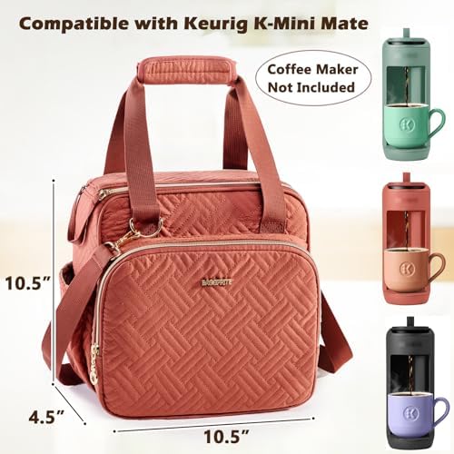 BAGSPRITE Coffee Maker Travel Bag Compatible with Keurig K-Mini Mate