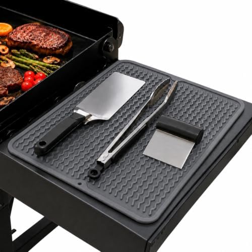 Silicone Grill Tool Mat for Blackstone Griddle Side Shelf Spatula Mat