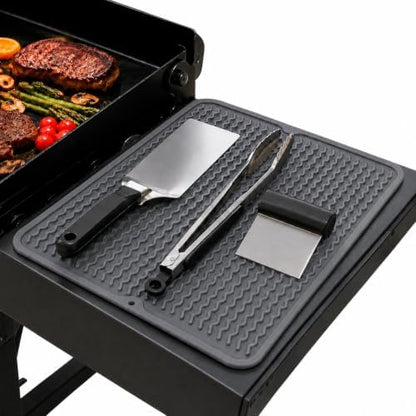 Silicone Grill Tool Mat for Blackstone Griddle Side Shelf Spatula Mat