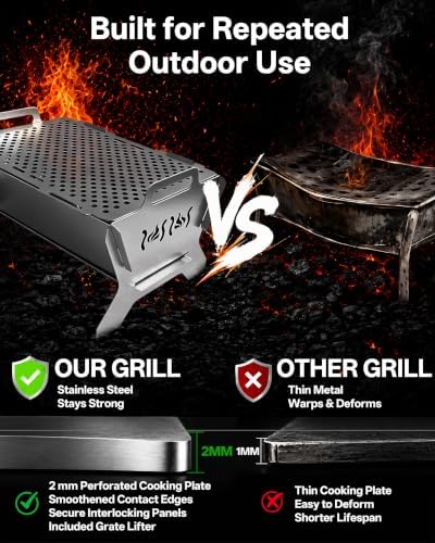 Charmline Portable Charcoal Grill and Fire Pit