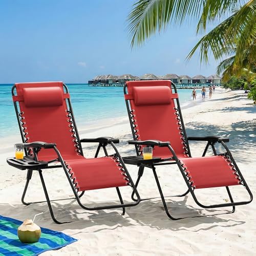 Homall Zero Gravity Chair Patio Folding Lawn Camp Reclining Lounge Chair