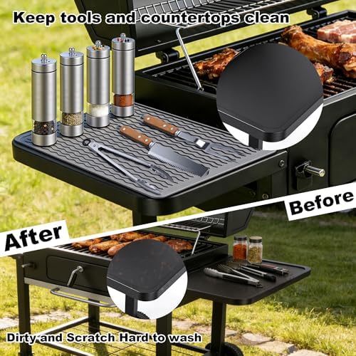Silicone Grill Tool Mat for Blackstone Griddle,Side Shelf Spatula Mat