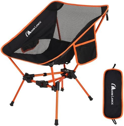 MOON LENCE Portable Camping Chair Backpacking Chair - The 4th Generation Ultralight Folding Chair - Compact, Lightweight Foldable Chairs for Hiking Mountaineering Beach