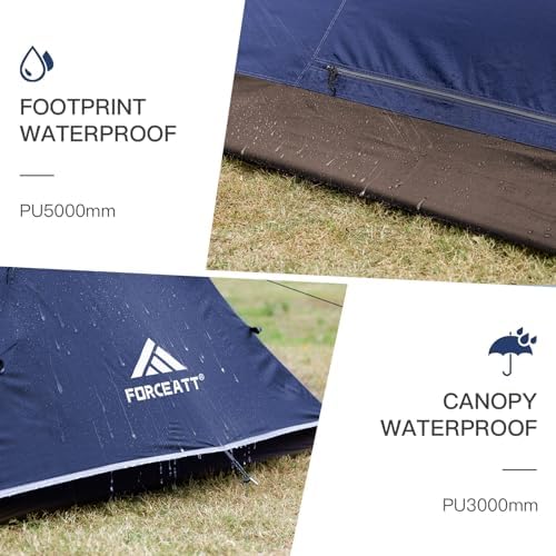 Forceatt Camping Tent 2 Person, Backpacking Tent Waterproof & Windproof, Ultralight Instant Tent with Rain Fly for Camping, Hiking, Outdoor