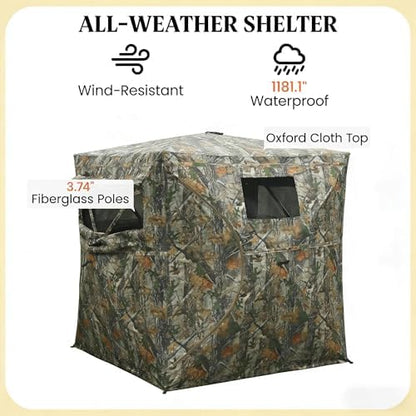 Pop Up Camping Tent, Waterproof Family Tent, Easy Set Up, Large2P