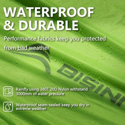 BISINNA Backpacking 2 Person Tent Lightweight 3 Season Camping Tent