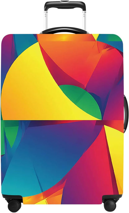 Luggage Cover Washable Suitcase Protector Anti-Scratch,Stretchable Fit for 20-34Inch Luggage Durable Travel Bag Cover with Zipper Closure (Multicolored, XL(fits 32-34Inch suitcase))