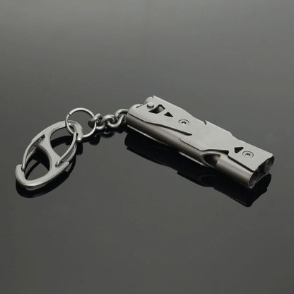 Whistle Emergency Whistles Keychain Rape Whistle Stainless Steel High Decibel Whistles … …