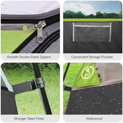 CAMPROS CP Tents for Camping 2/4/6 Person, Waterproof Windproof Dome Tent