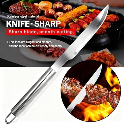 Small Travel 5-Piece 304 Stainless Steel Grill Tool Set with Storage Case – BBQ Grilling Accessories, Ideal Gift for Men & Cooking Lovers