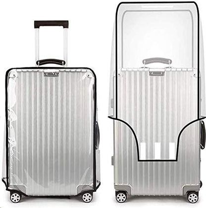 JenKin Luggage Protector Suitcase Cover PVC Waterproof Travel Suitcase Fits Most 20" to 30"(28")