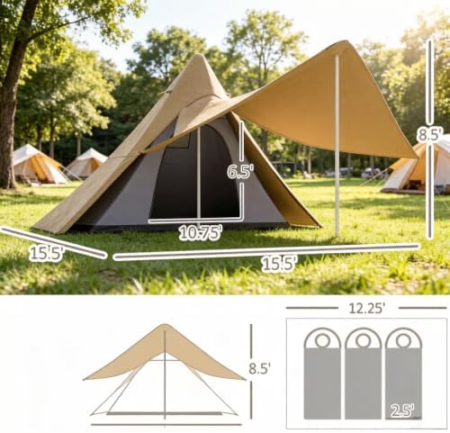 Pop Up Tents for Camping Waterproof Camping Tent Person Family