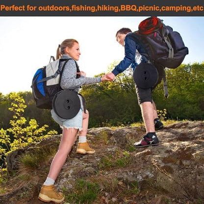 Fishboy Collapsible Stool for Adults, Portable Folding Camping Seat, 400lbs