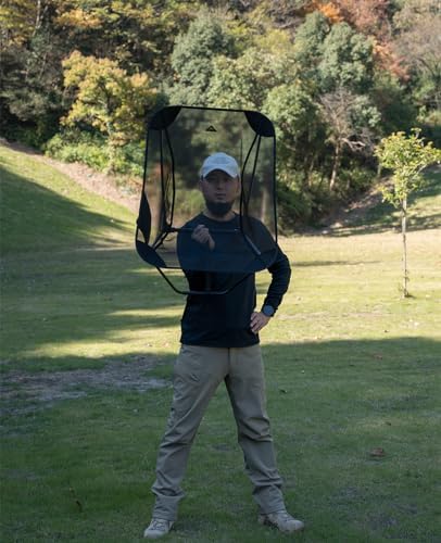 iClimb Low Ultralight Compact Folding Chair (Black Mesh)