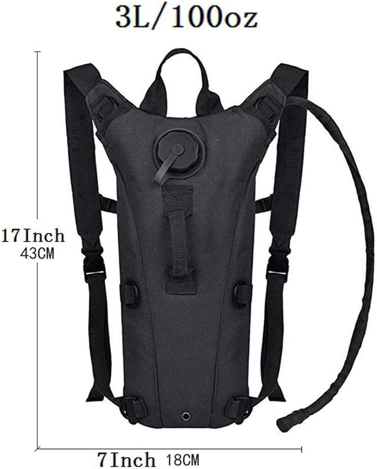 ATBP Tactical Water Hydration Pack Military 3L Water Bladder Carrier Backpack Leakproof for Running Jogging Cycling Hiking