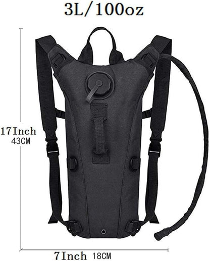ATBP Tactical Water Hydration Pack Military 3L Water Bladder Carrier Backpack Leakproof for Running Jogging Cycling Hiking