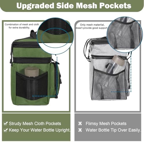 GLENKEY Tactical Lunch Box Men 22L Expandable Insulated Leakproof Cooler