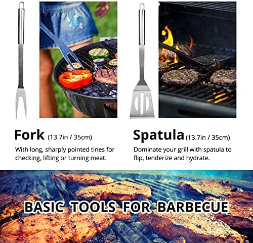 BBQ Utensil Set Stainless Steel Professional Barbecue Accessories