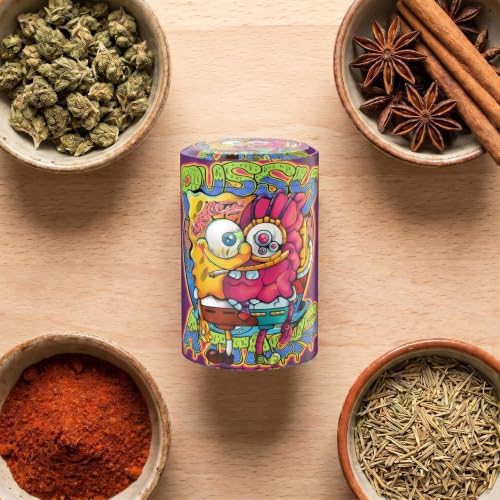 Aluminum Storage Jar Portable Airtight Smell Proof Container Bottle Multipurpose Storage Container for Spices, Coffee & Teas 70ml (Peach)