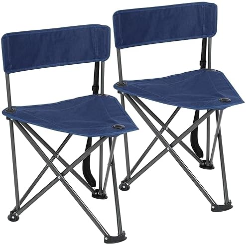 REDCAMP 2 Pack Tripod Chairs for Adults, Folding Lightweight Portable Golf Chairs