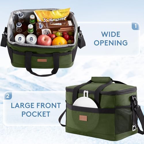 Lifewit Cooler Bag 30/50/60 Cans Collapsible, Insulated Large Lunch Bag