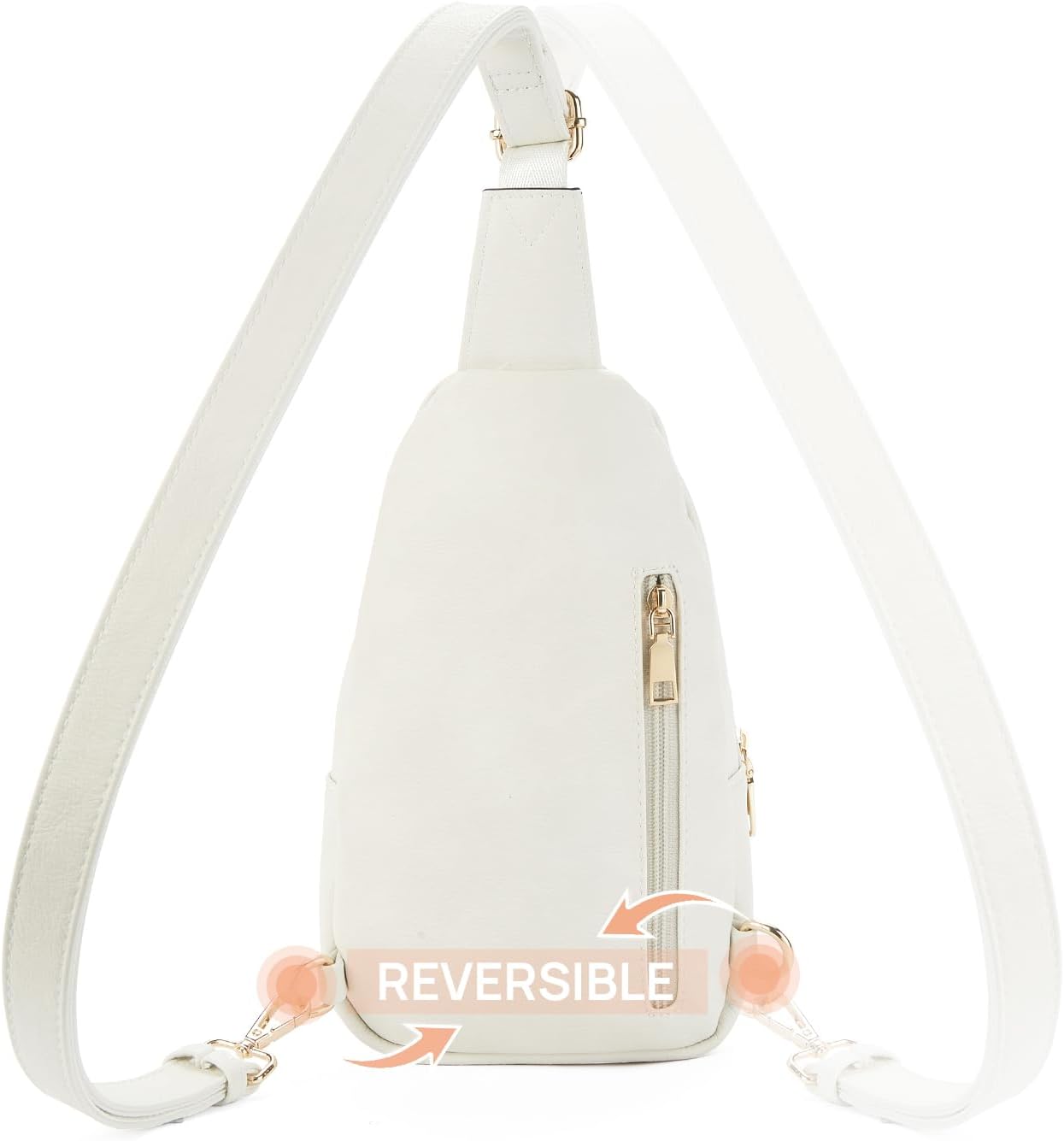 Telena Small Sling Bag for Women Leather Crossbody Fanny Packs Chest Bag for Women