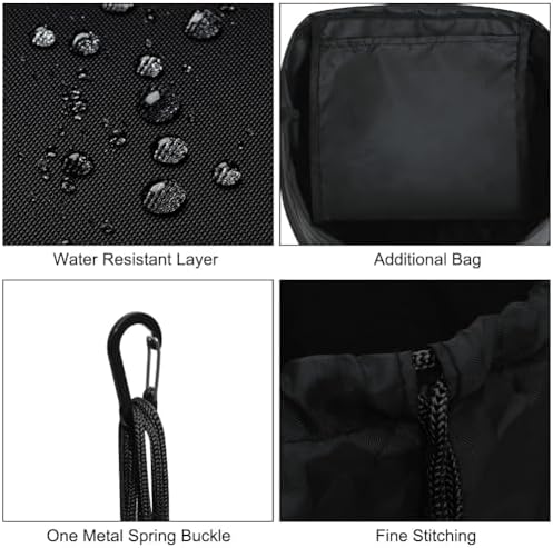 Camping Cookware Mess Kit Bag, High Capacity Camping Tableware Storage Bag, Drawstring Heavy Duty Water Resistant Cookware Organizer for BBQ Outdoor Cooking Essentials (2)