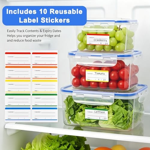 Airtight Fruit Storage 3Pcs – Removable Colander Baskets for Fridge