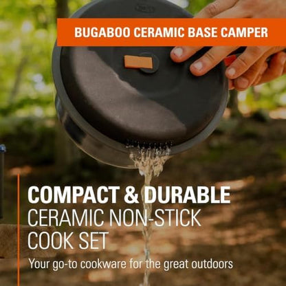 GSI Outdoors Bugaboo Base Camper Cookset, Ceramic, Small to Large