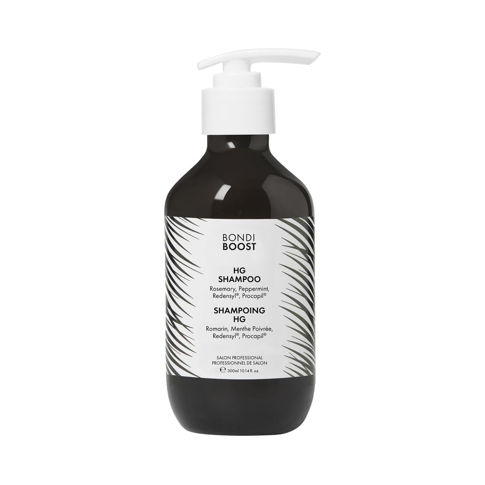 BONDIBOOST HG Anti-Thinning Shampoo for Women & Men [10.14 fl oz], Clinically Tested to Promote Fuller + Thicker-Looking Hair, Natural Mint Scent + Procapil, Redensyl & Rosemary Formula, Sulfate-Free
