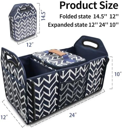 Orionstar Trunk Organizer, Foldable Car Storage Bag Insulation Cooler Bag