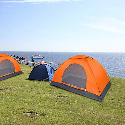 Camping Tent, Waterproof & Windproof Camping Dome Tent Automatic Pop Up Quick Shelter with Portable Carry Bag for Outdoor Hiking